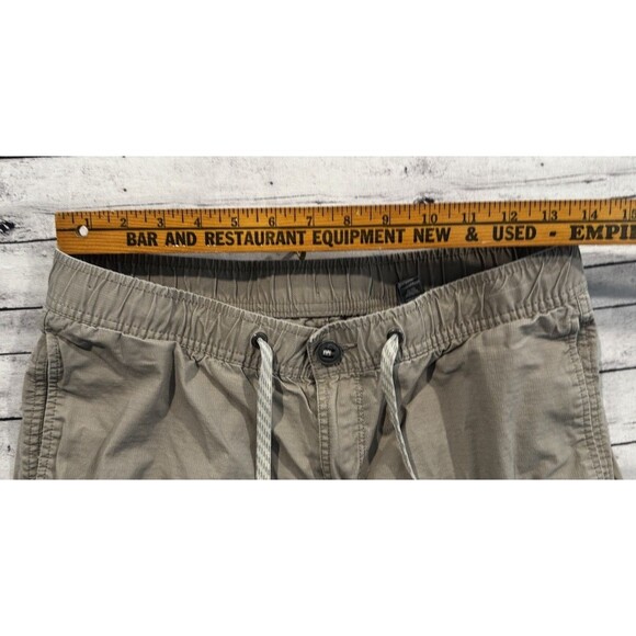 Vuori Mens Ripstop Trail Pant Sz M Khaki Active Zip Pocket Outdoor Casual W FLAW - Picture 11 of 16